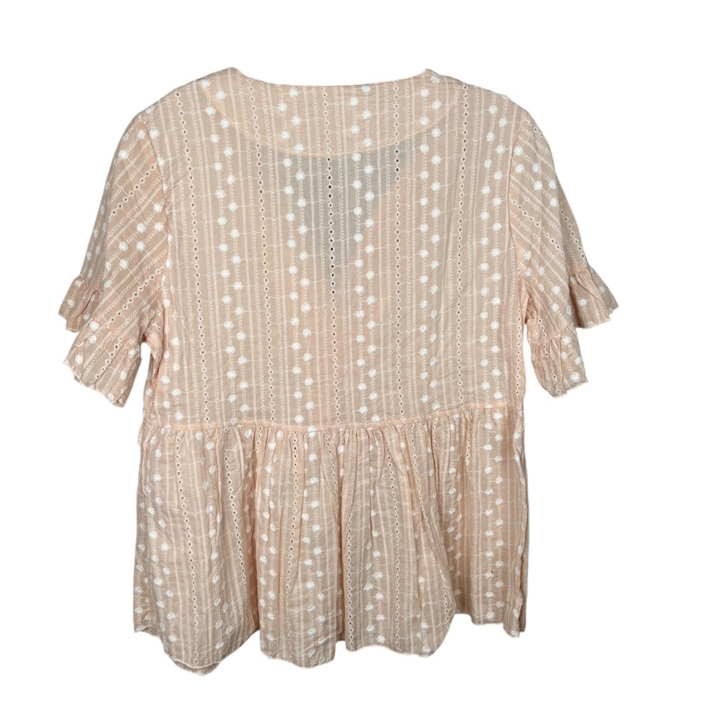 Beautiful Flower Embroidered Woman’s Top Size M 100% cotton - Picture 10 of 10